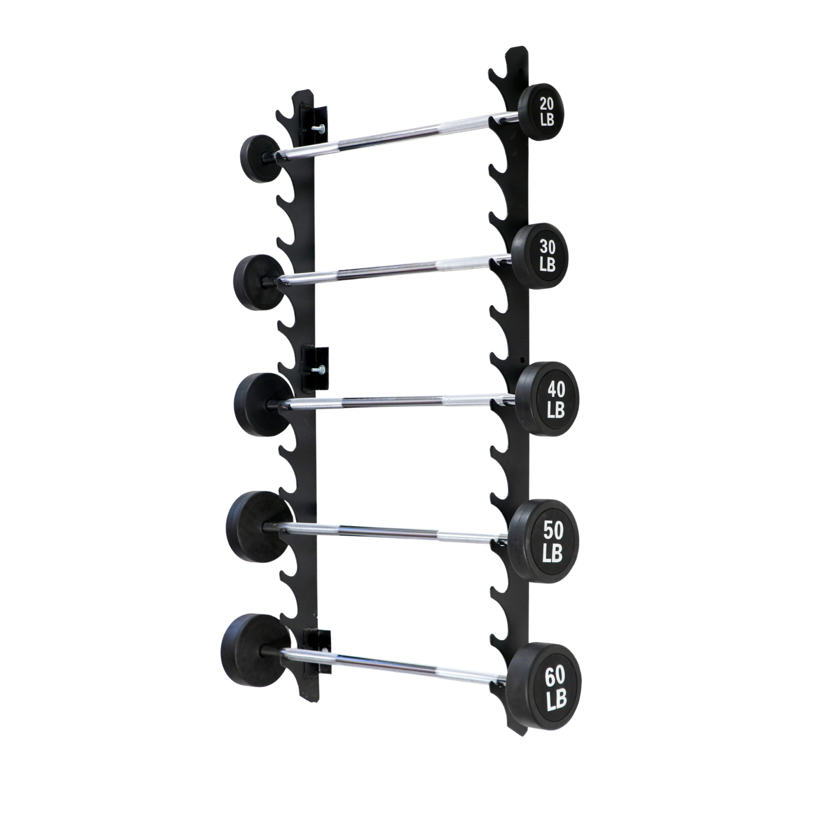 SET DE BARRAS PESO INTEGRADO RECTAS  20 -60LBS #BCO