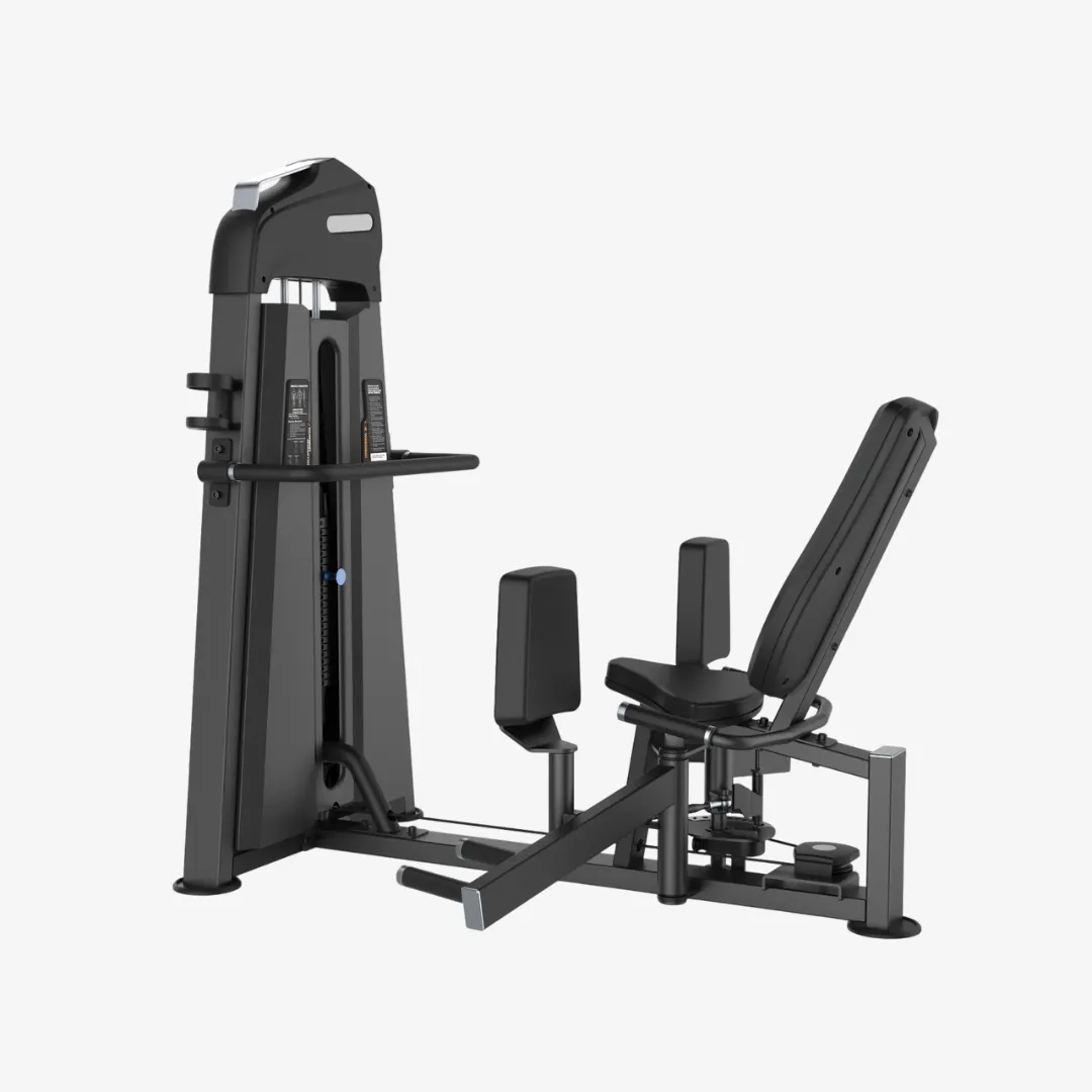 Equipo aductor con peso integrado