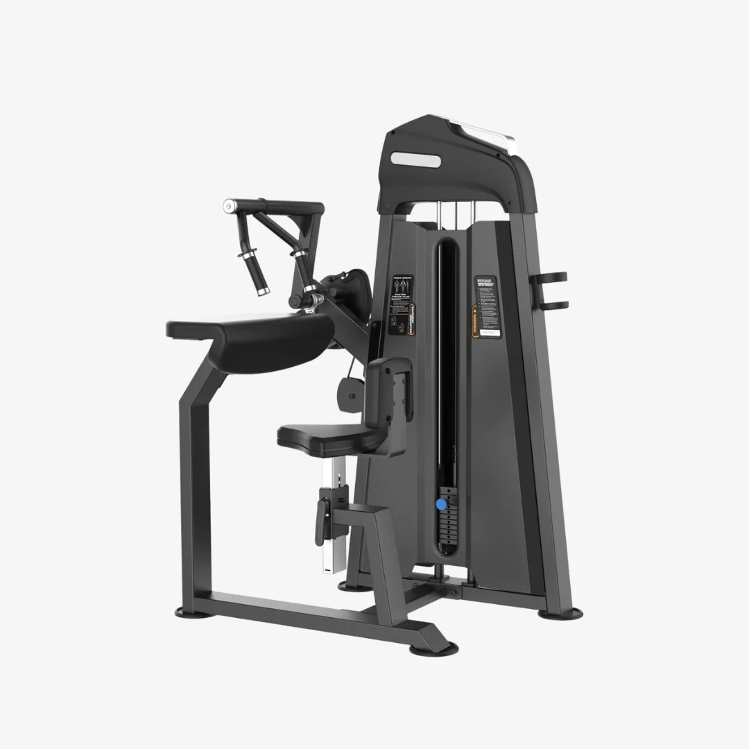 Equipo de tricep sentado con peso integrado